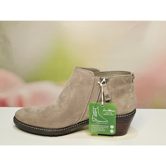 Sam Edelman Women's Pryce Ankle Booties Size 9.5 Putty Suede NWT - Picture 5 of 9